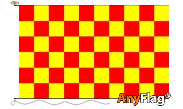 Red and Yellow Check Custom Printed AnyFlag®